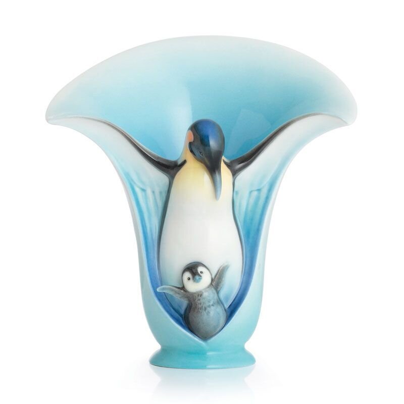 Franz Porcelain Playful Penguins Tealite Holder FZ02117
