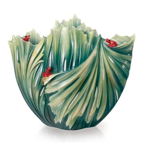 Franz Porcelain Rain Forest Little Dwellers Large Vase (Limited Edition 2,000) FZ02071