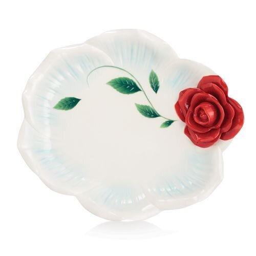 Franz Porcelain Romance Of The Rose Large Tray FZ02657