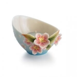 Franz Porcelain Sakura Flower Tea Lite Holder FZ01520
