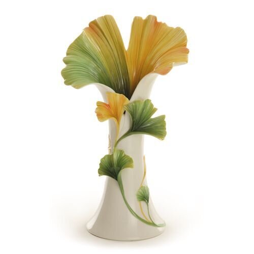 Franz Porcelain Spa Collection Gingko Flower Large Vase FZ01948