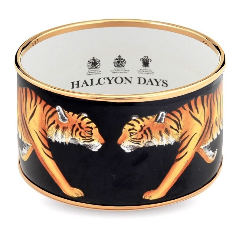 Halcyon Days Magnificent Wildlife Tiger Small Bangle PBMWT0240GS