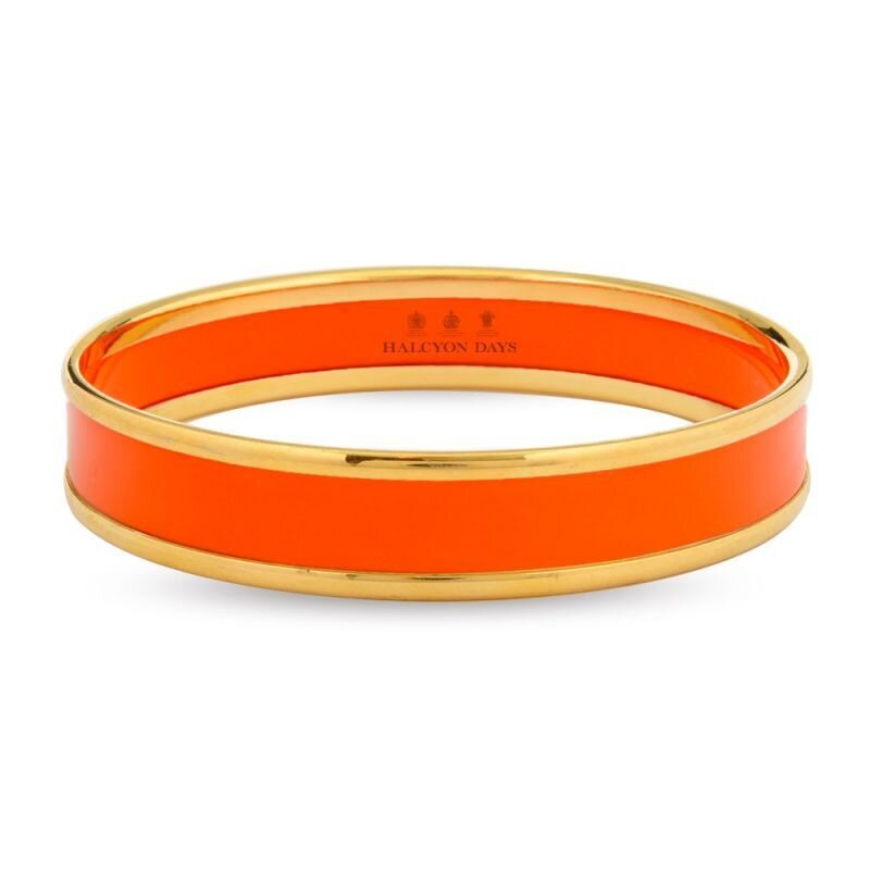 Halcyon Days Orange And Gold 1Cm Small Bracelet PBPLA0710GS