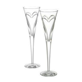 Waterford Waterford Wishes Inch Love And Romance Inch Toasting Flutes Pair