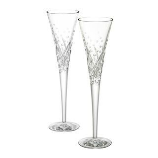 Waterford Waterford Wishes Inch Tallappy Celebrations Inch Toasting Flutes Pair, MPN: 1058175,