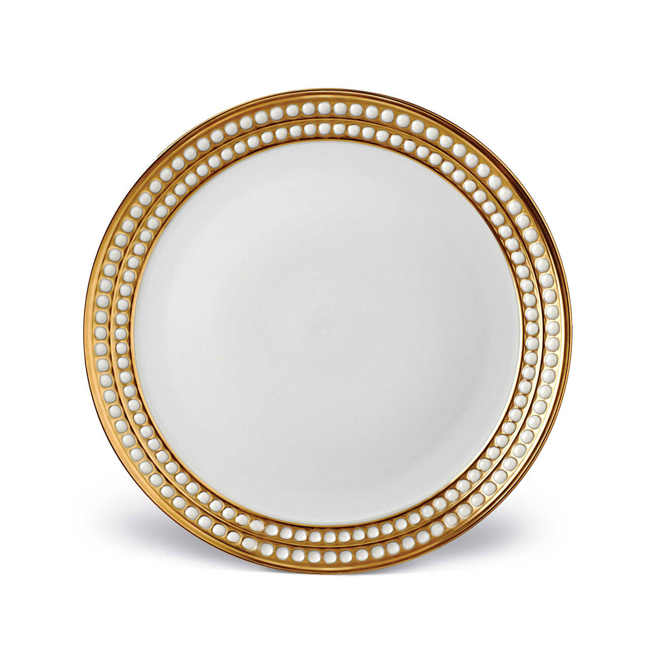 L'Objet Perlee Dinner Plate Gold