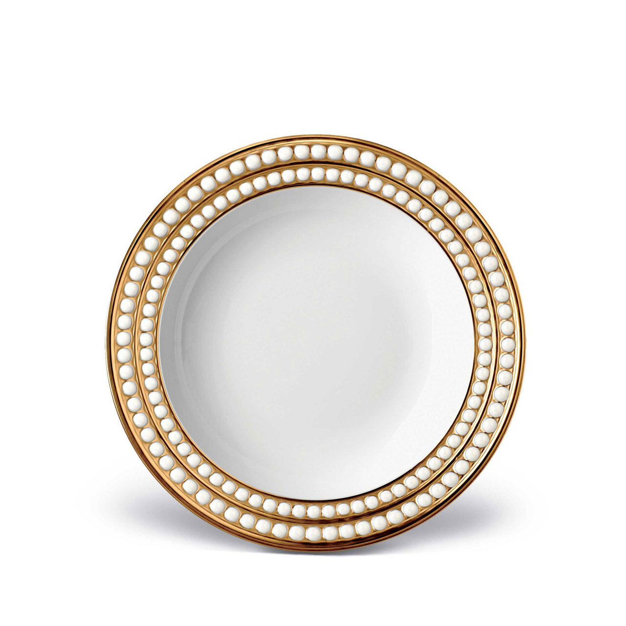 L&#39;Objet Perlee Soup Plate Gold, MPN: PR230,
