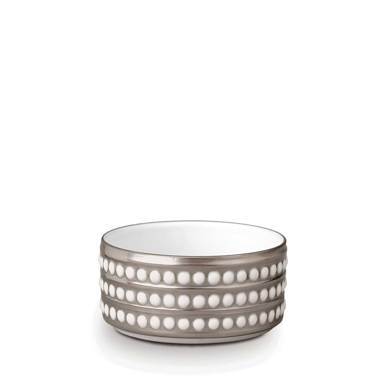 L&#39;Objet Perlee Small Deep Bowl Platinum, MPN: PR367,