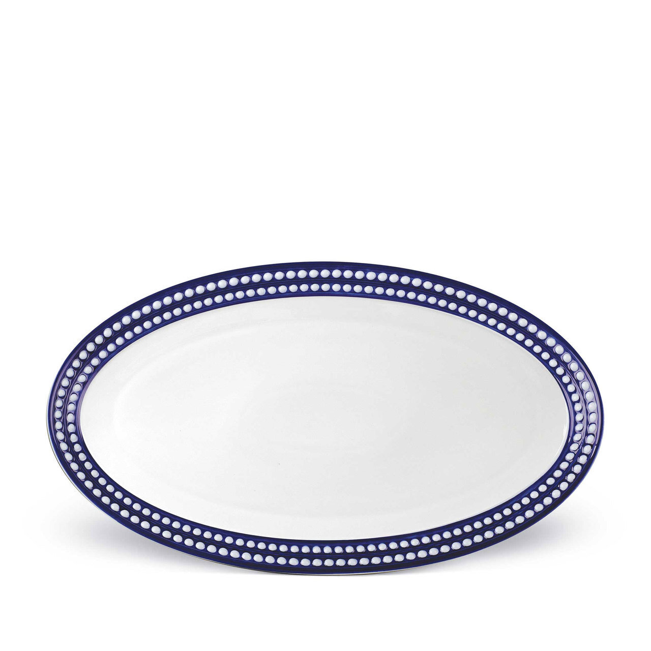 L'Objet Perlee Large Oval Platter Bleu