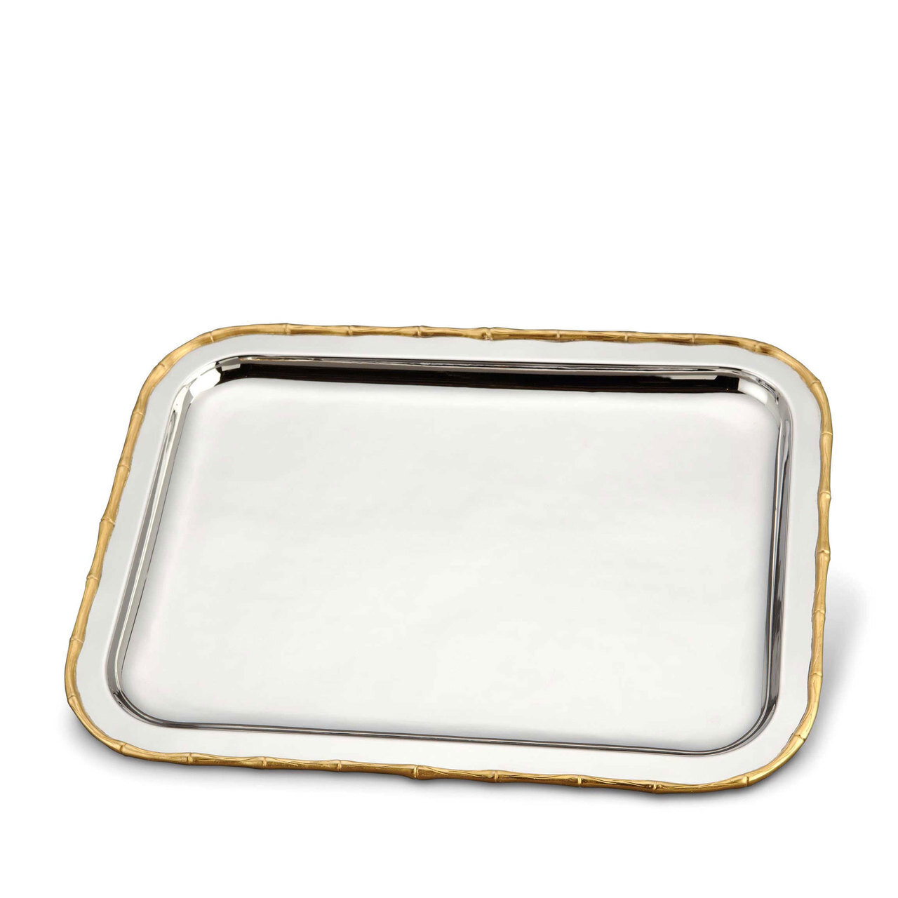 L&#39;Objet Evoca Rectangular Platter Large 24k Gold-Plated