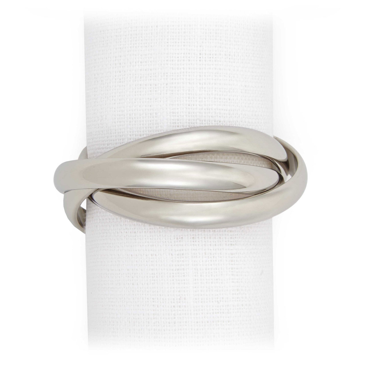 L&#39;Objet Platinum Three-Ring Napkin Holder, MPN: NJ1000,