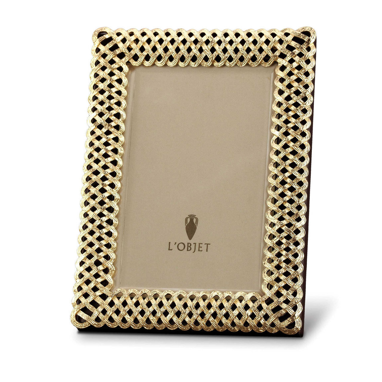 L'Objet Braid 8 x 10 Inch Gold Picture Frame