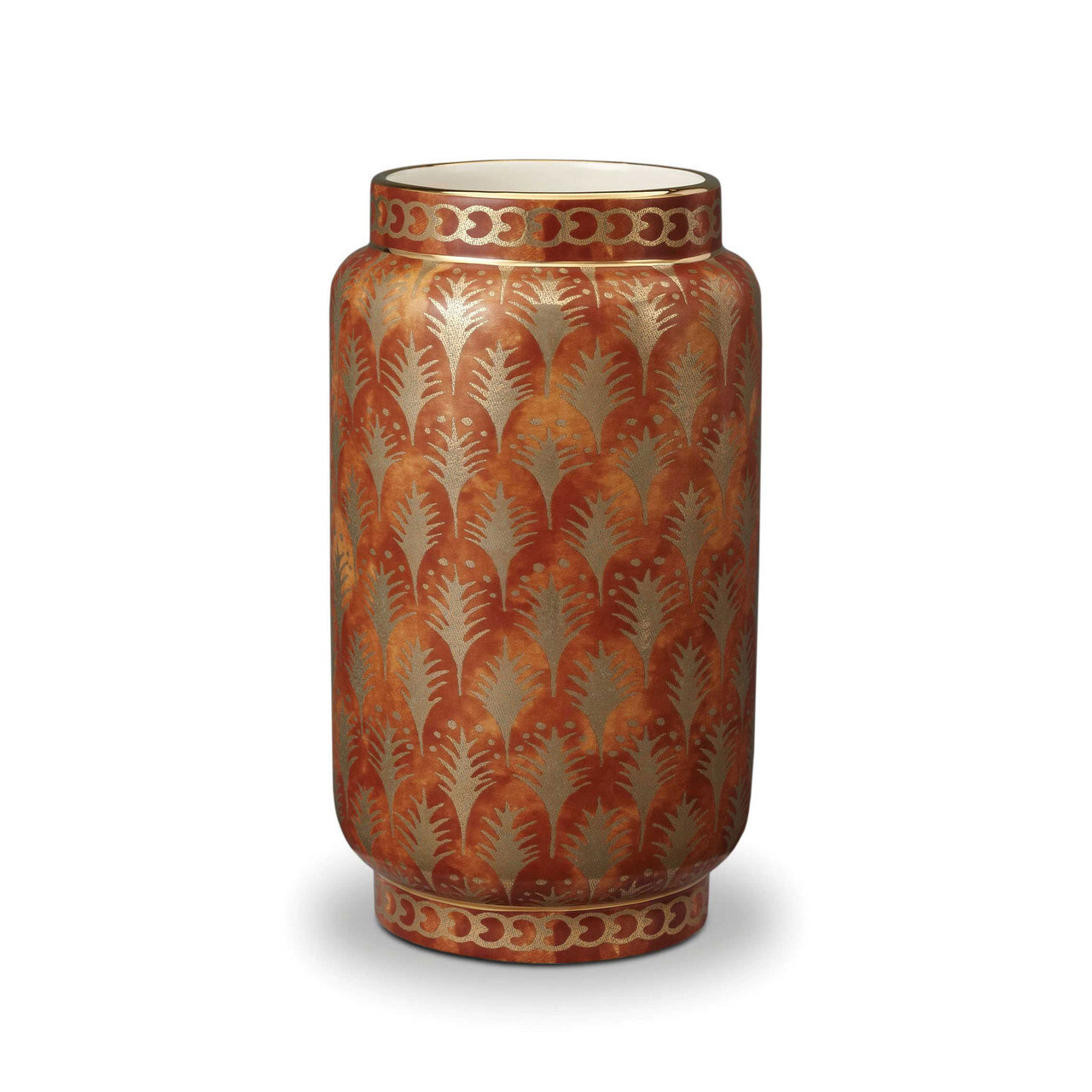 L&#39;Objet Fortuny Piumette Orange Medium Vase