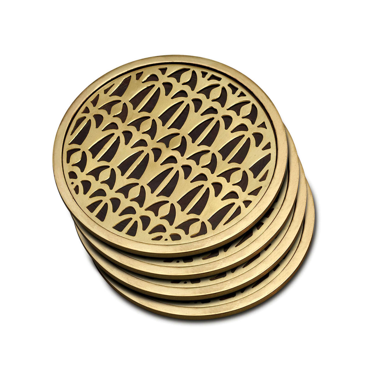 L'Objet Fortuny Coasters Venise Set of Four Table Accents