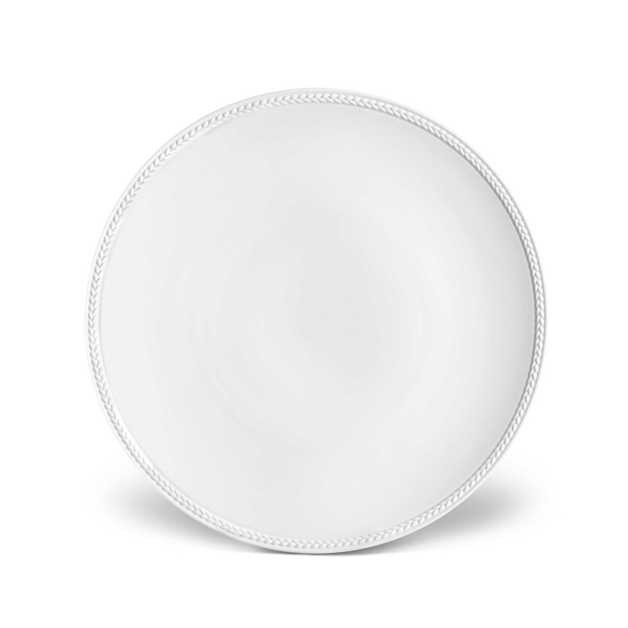L'Objet Soie Tressee Dinner Plate White