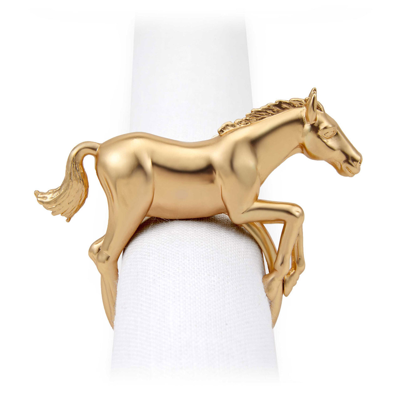 L'Objet Gold Horse Napkin Holder