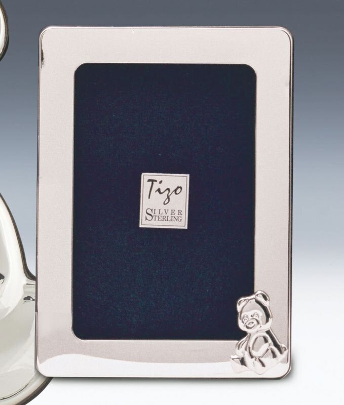 Tizo Teddy Bear 4 x 6 Inch Sterling Silver Picture Frame, MPN: 1915dr-46,