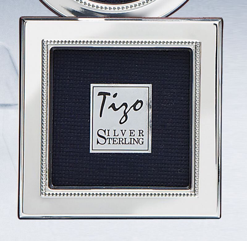 Tizo Inner Bead 5 x 5 Inch Sterling Silver Picture Frame, MPN: 1930-55,