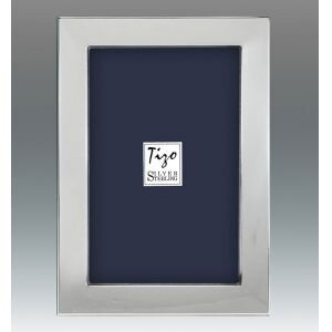 Tizo Solid Border 5 x 5 Inch Sterling Silver Picture Frame, MPN: 1972-55,