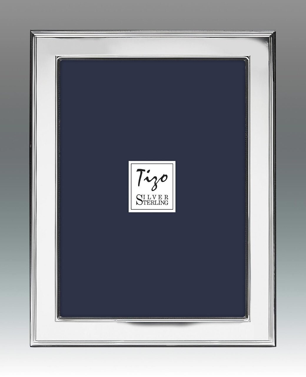 Tizo Outer Lines 5 x 7 Inch Sterling Silver Picture Frame