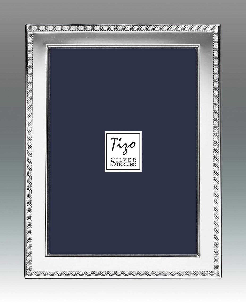 Tizo Tick Bead 4 x 6 Inch Sterling Silver Picture Frame