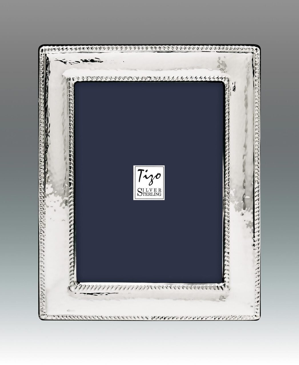 Tizo Shine Beaded 4 x 6 Inch Sterling Silver Picture Frame