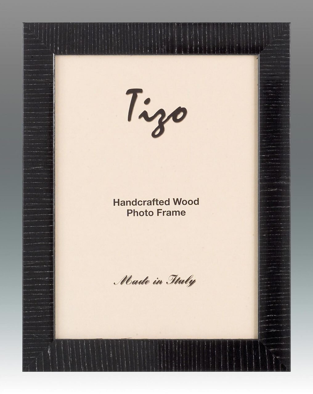 Tizo Lines 4 x 6 Inch Wood Picture Frame - Black