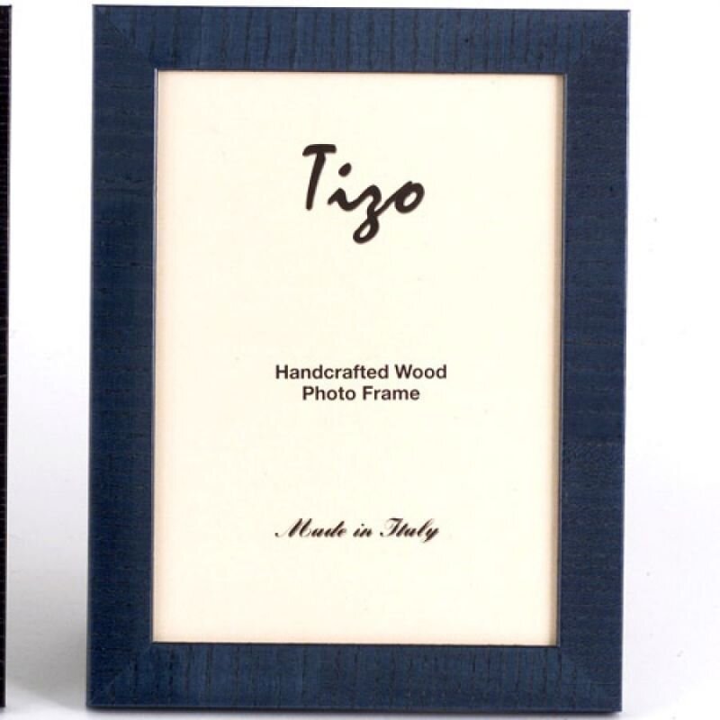 Tizo Lines 4 x 6 Inch Wood Picture Frame - Blue