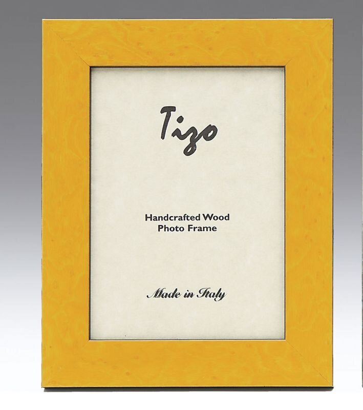 Tizo Ocean 5 x 7 Inch Wood Picture Frame - Yellow
