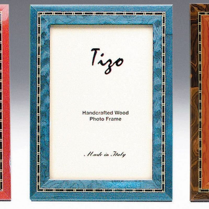 Tizo Persia 4 x 6 Inch Wood Picture Frame - Blue