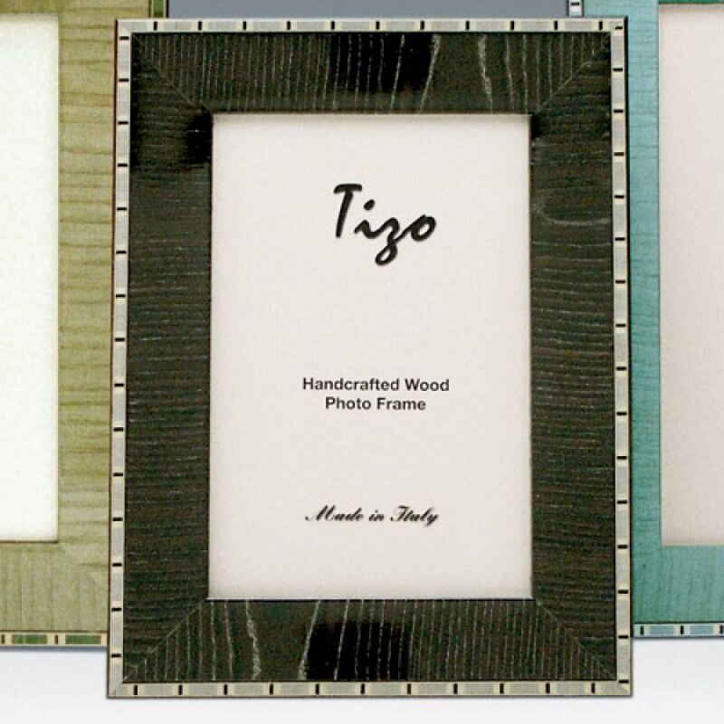 Tizo Marble 5 x 7 Inch Wood Picture Frame - Black
