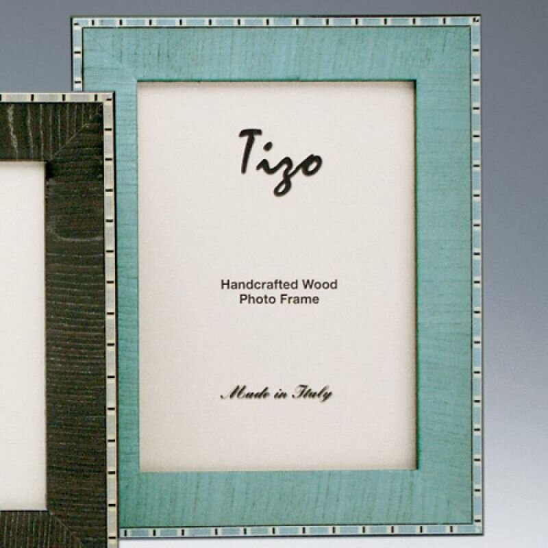 Tizo Marble 5 x 7 Inch Wood Picture Frame - Turquoise
