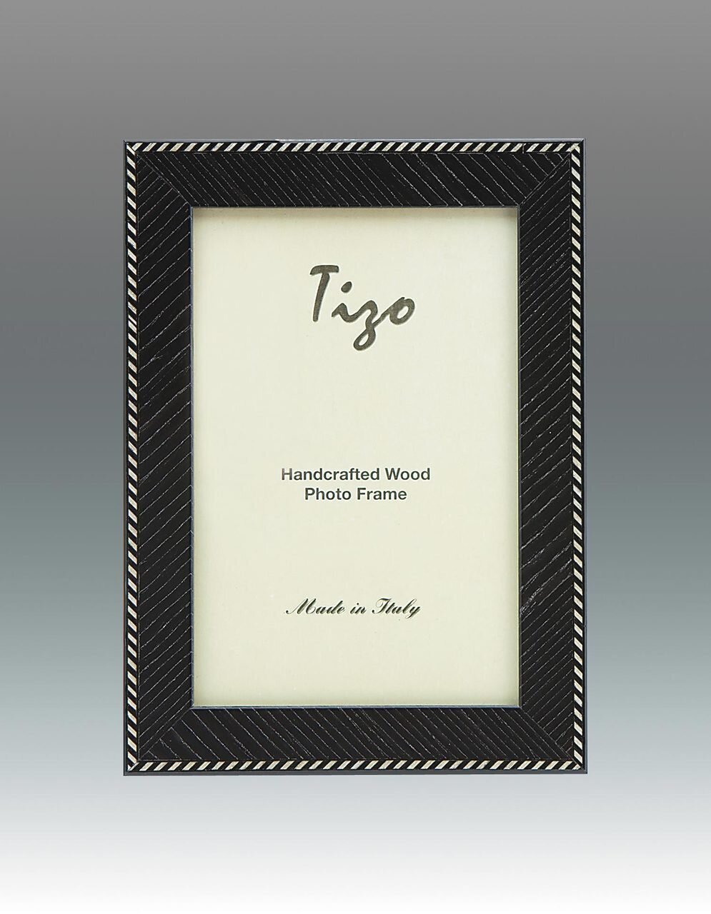 Tizo Zebra 4 x 6 Inch Wood Picture Frame - Black