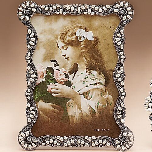 Tizo Enamel Jeweled Picture Frame 5 x 7 Inch RS60957