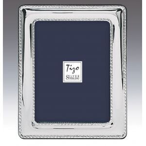 Tizo Tick Beaded 8 x 10 Inch Sterling Silver Picture Frame, MPN: 130-80,