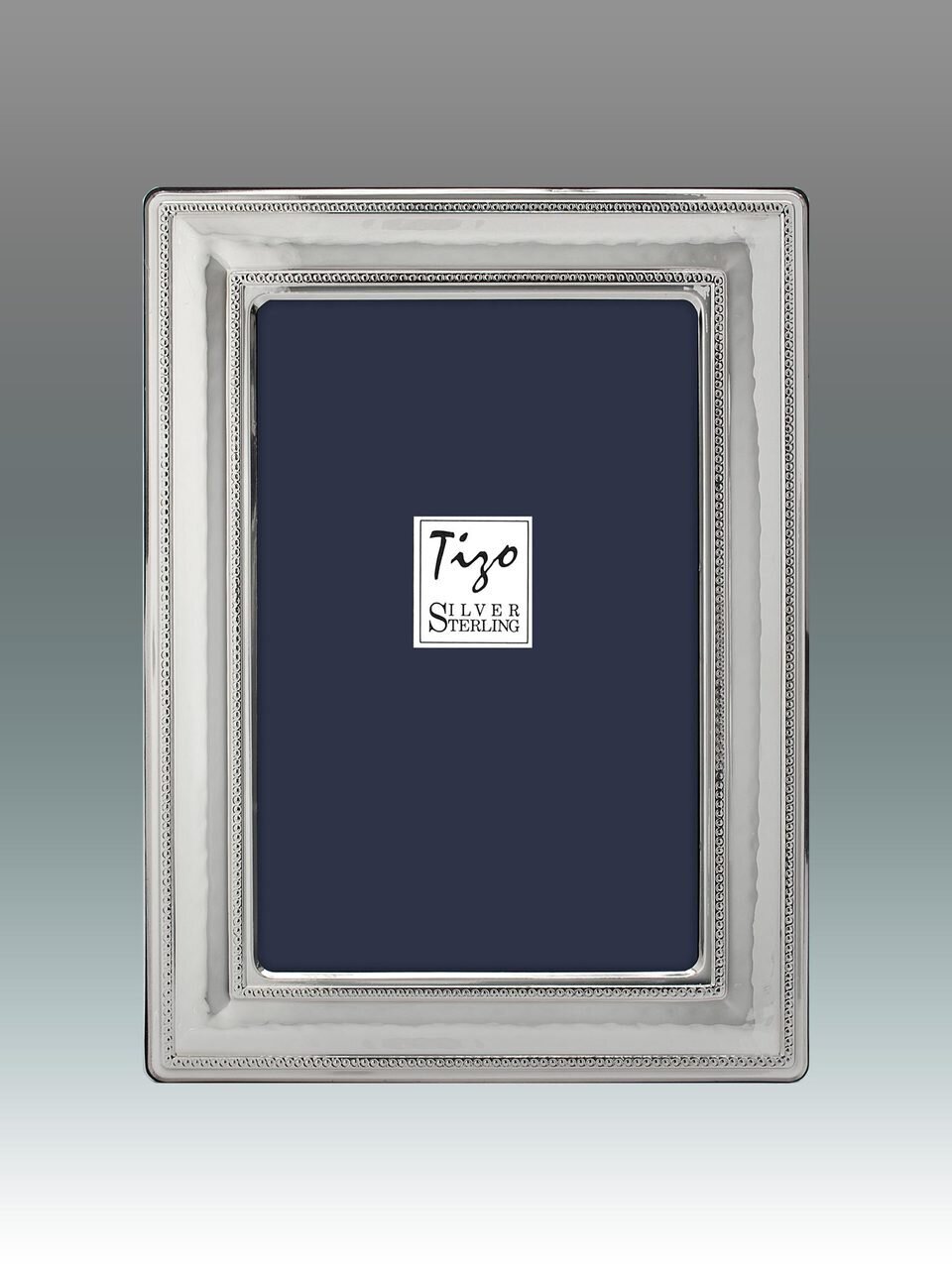 Tizo Pretty Beads 4 x 6 Inch Sterling Silver Picture Frame