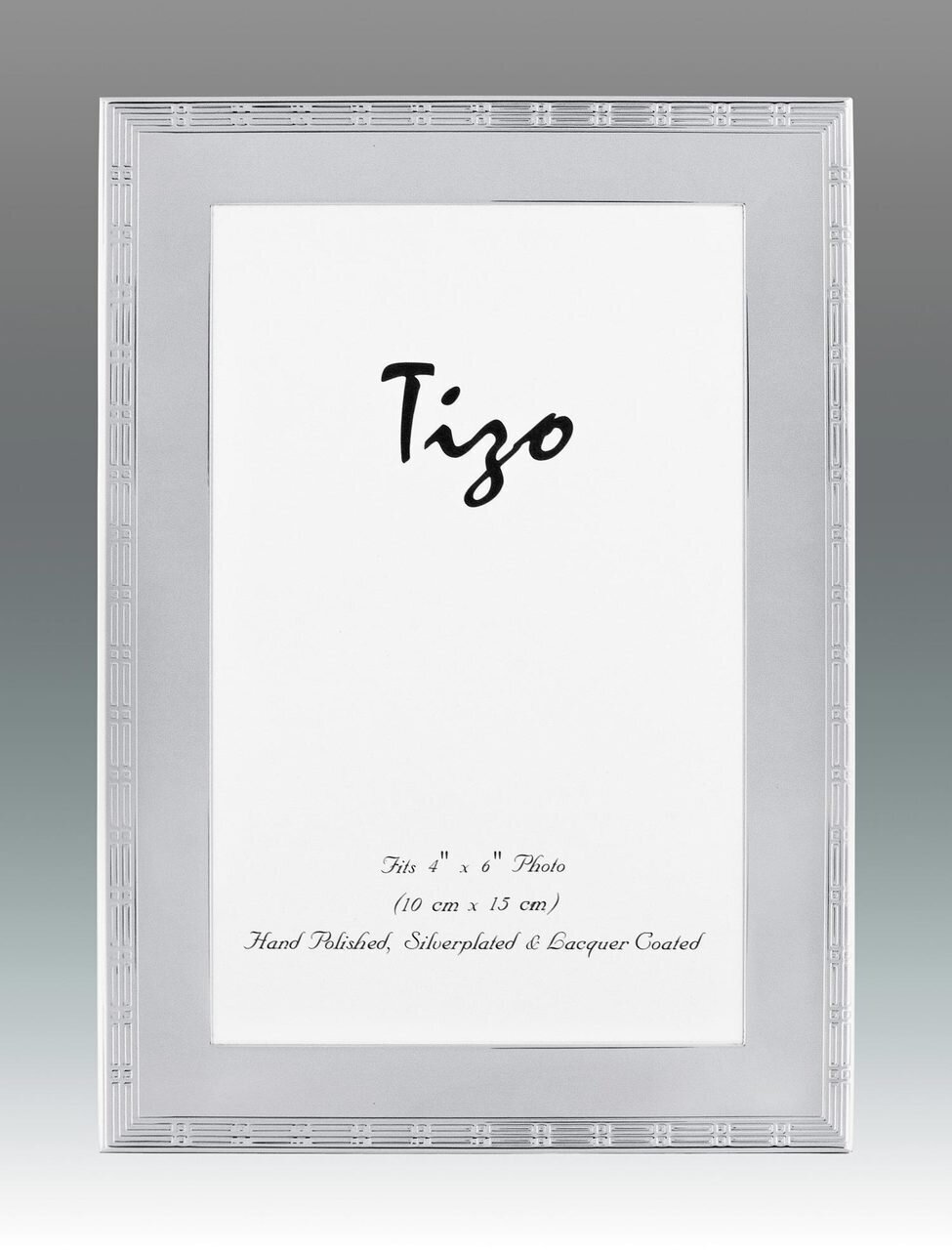 Tizo Thin Lines 4 x 6 Inch Silver Plated Picture Frame, MPN: 1029-46,