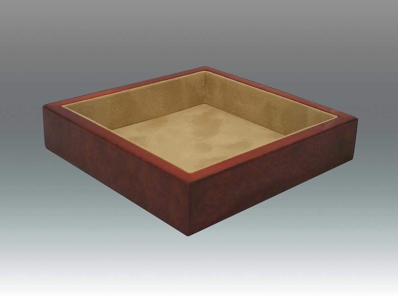 Tizo 7 x 7 Inch Square Wooden Valet Tray - Brown, MPN: NC707BRTY,