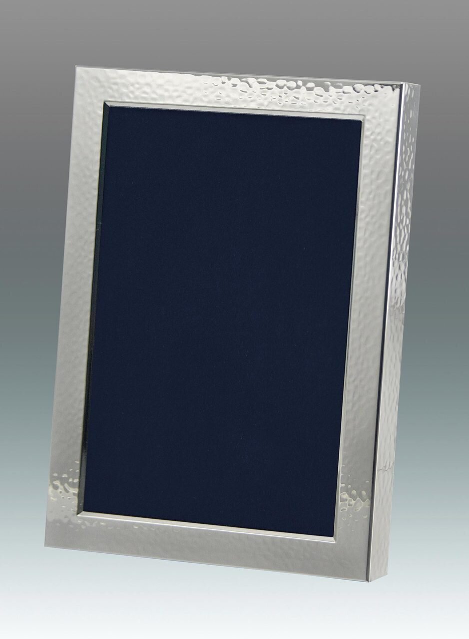 Tizo 4 x 6 Inch Hammered Elegantes Silverplated Picture Frame