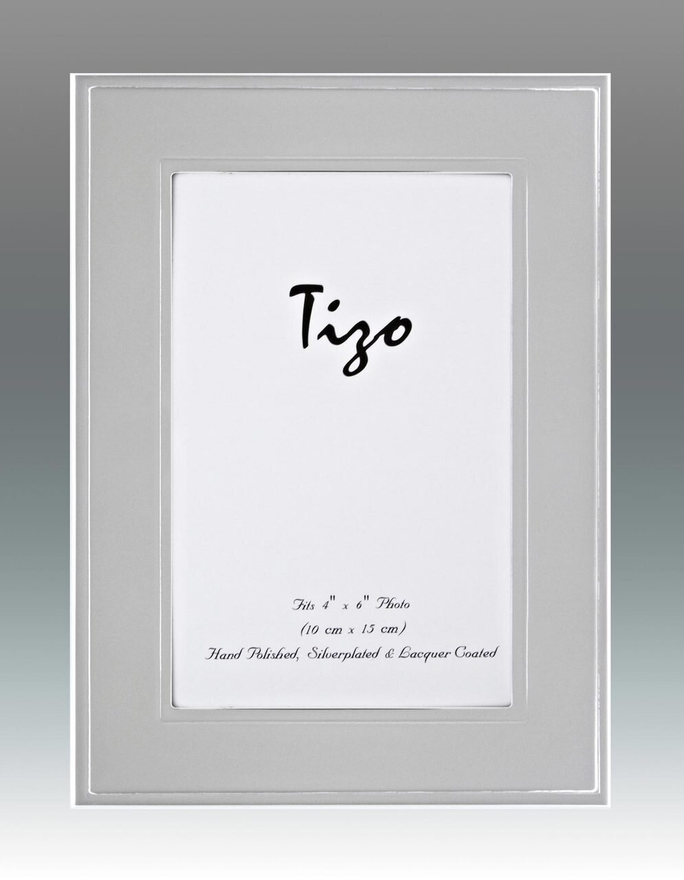 Tizo 4 x 6 Inch Tabloid Silver-plated Picture Frame
