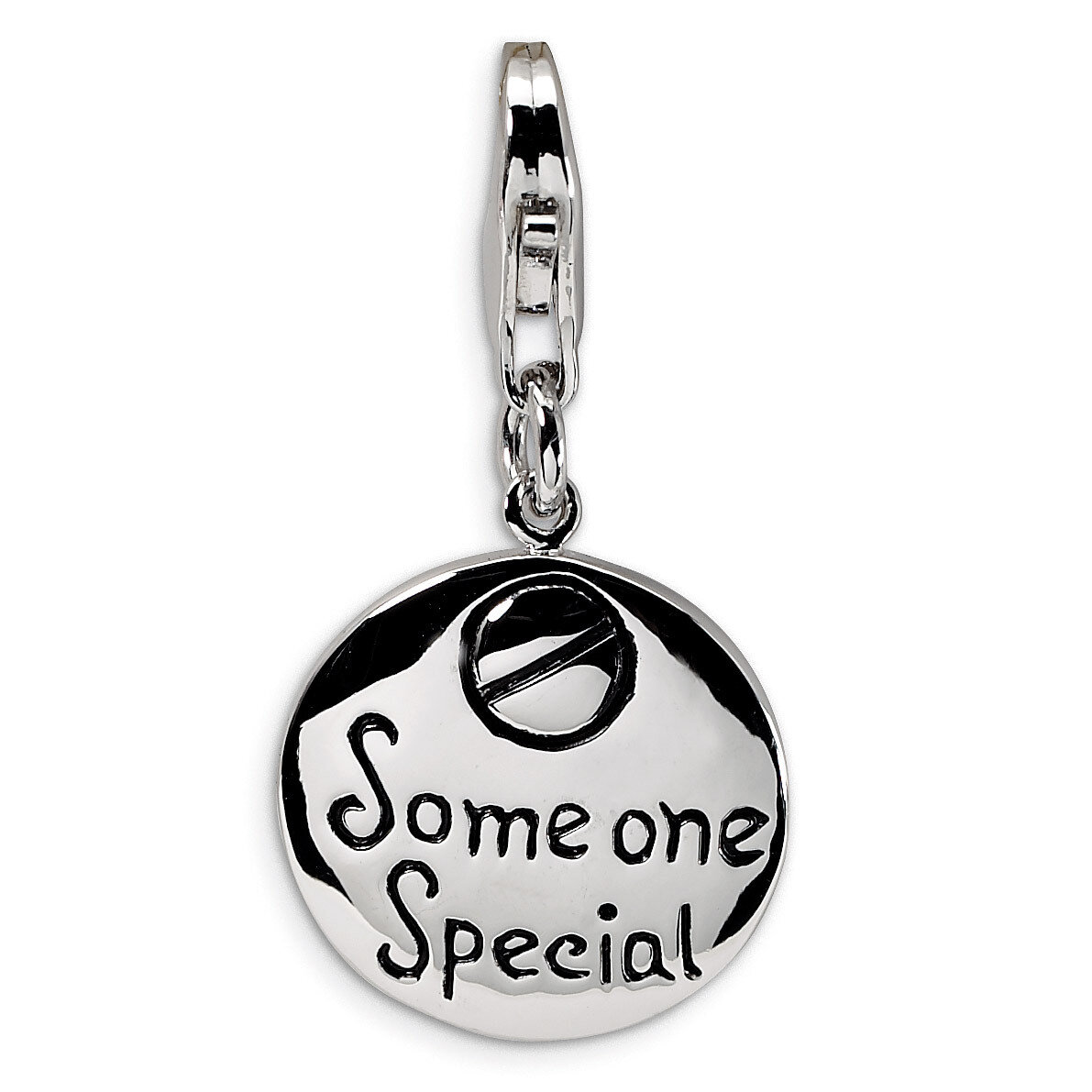 Someone Special Inscribed Round Charm Sterling Silver QCC116 by Amore La Vita, MPN: QCC116, 8839573…