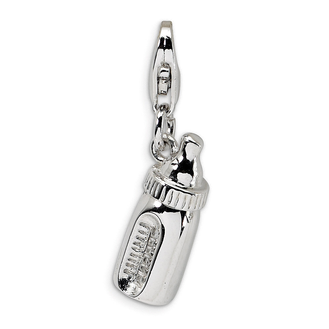 Baby Bottle Charm Sterling Silver QCC171 by Amore La Vita, MPN: QCC171, 883957331287