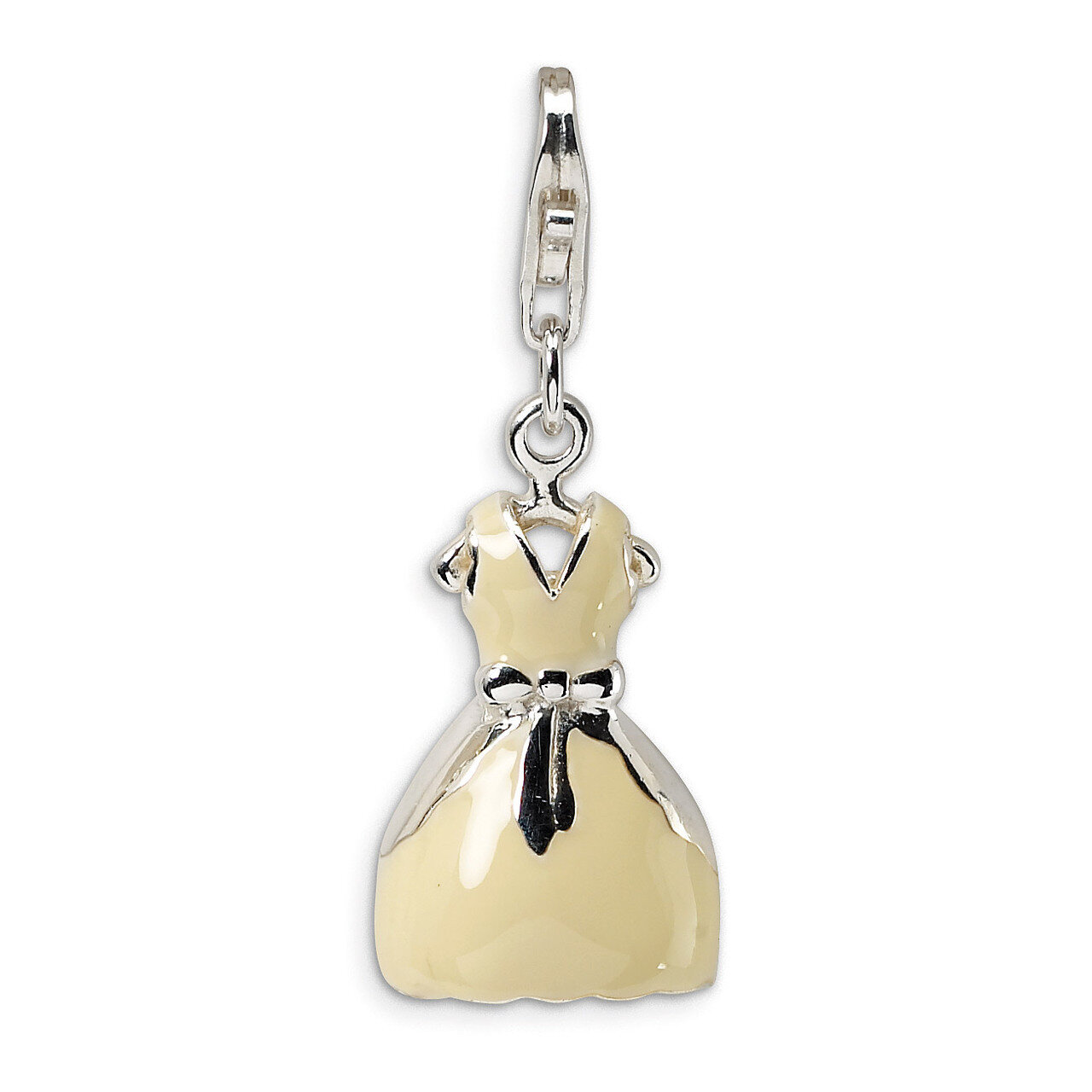 3-D Enameled DreCharm Sterling Silver QCC207 by Amore La Vita, MPN: QCC207, 883957331645