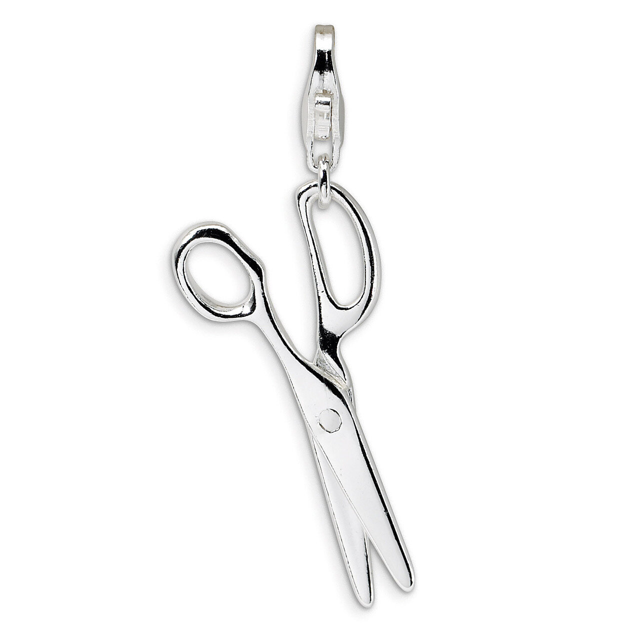 Polished Movable SciSterling Silverors Charm Sterling Silver QCC297 by Amore La Vita, MPN: QCC297, …
