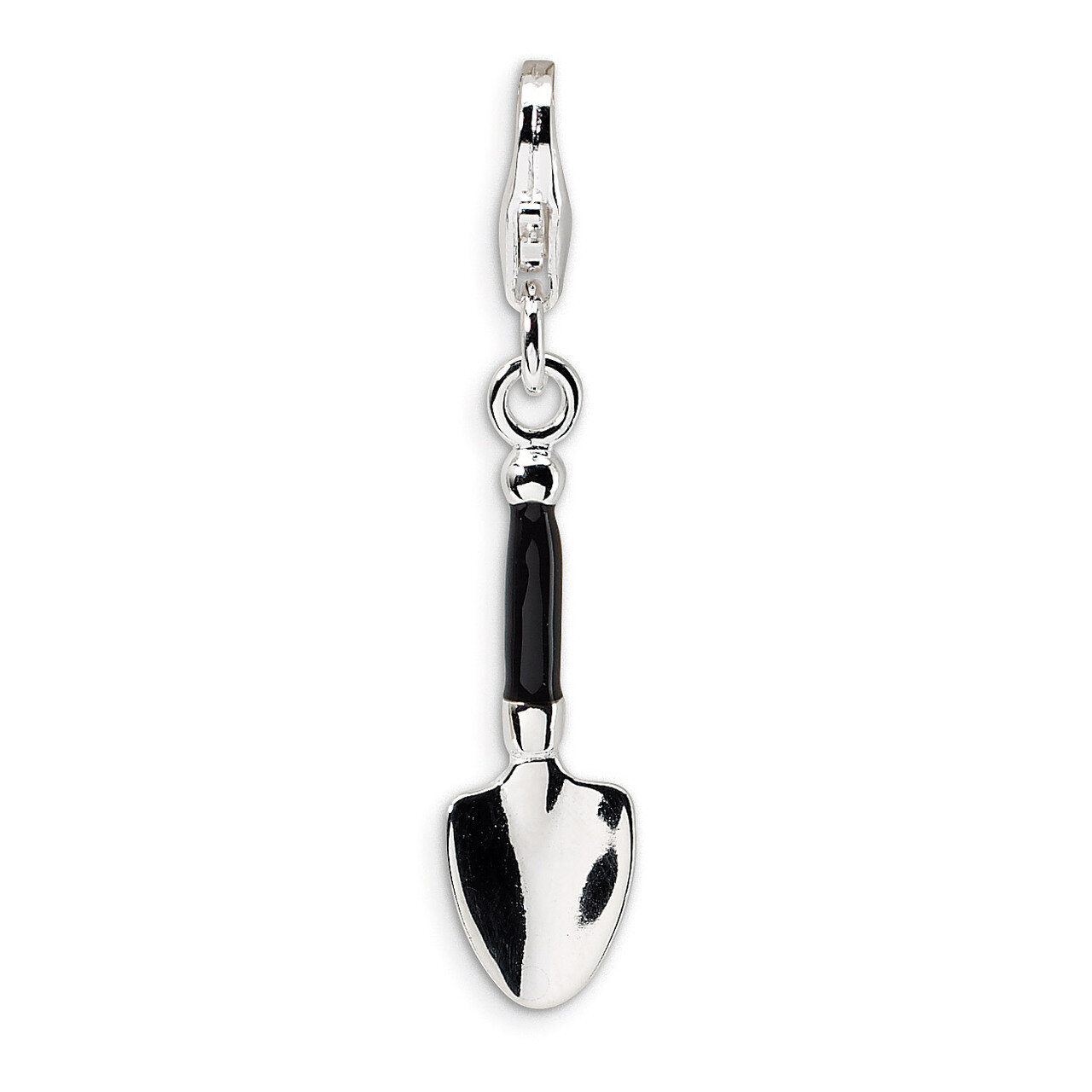 3-D Enameled Garden Trowel Charm Sterling Silver QCC411 by Amore La Vita, MPN: QCC411, 883957333687