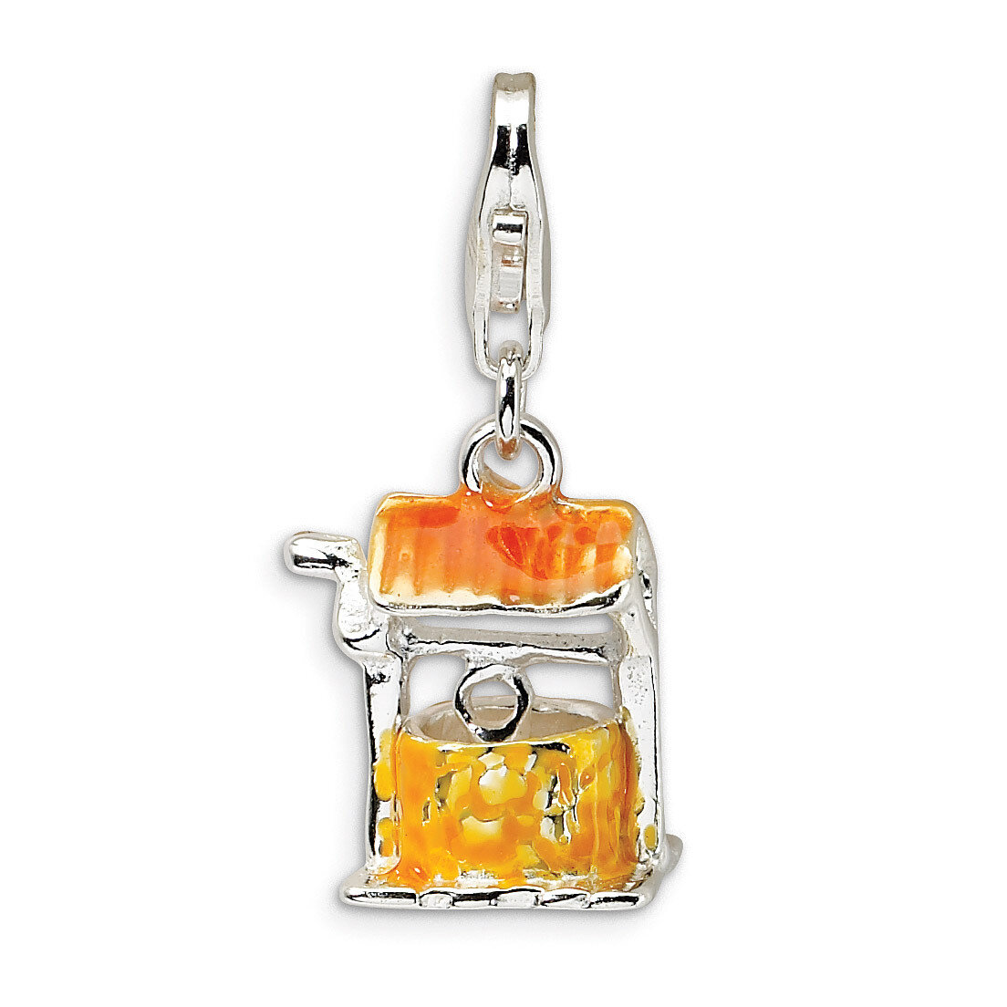 Well Charm Sterling Silver Enameled QCC415 by Amore La Vita, MPN: QCC415, 883957333724