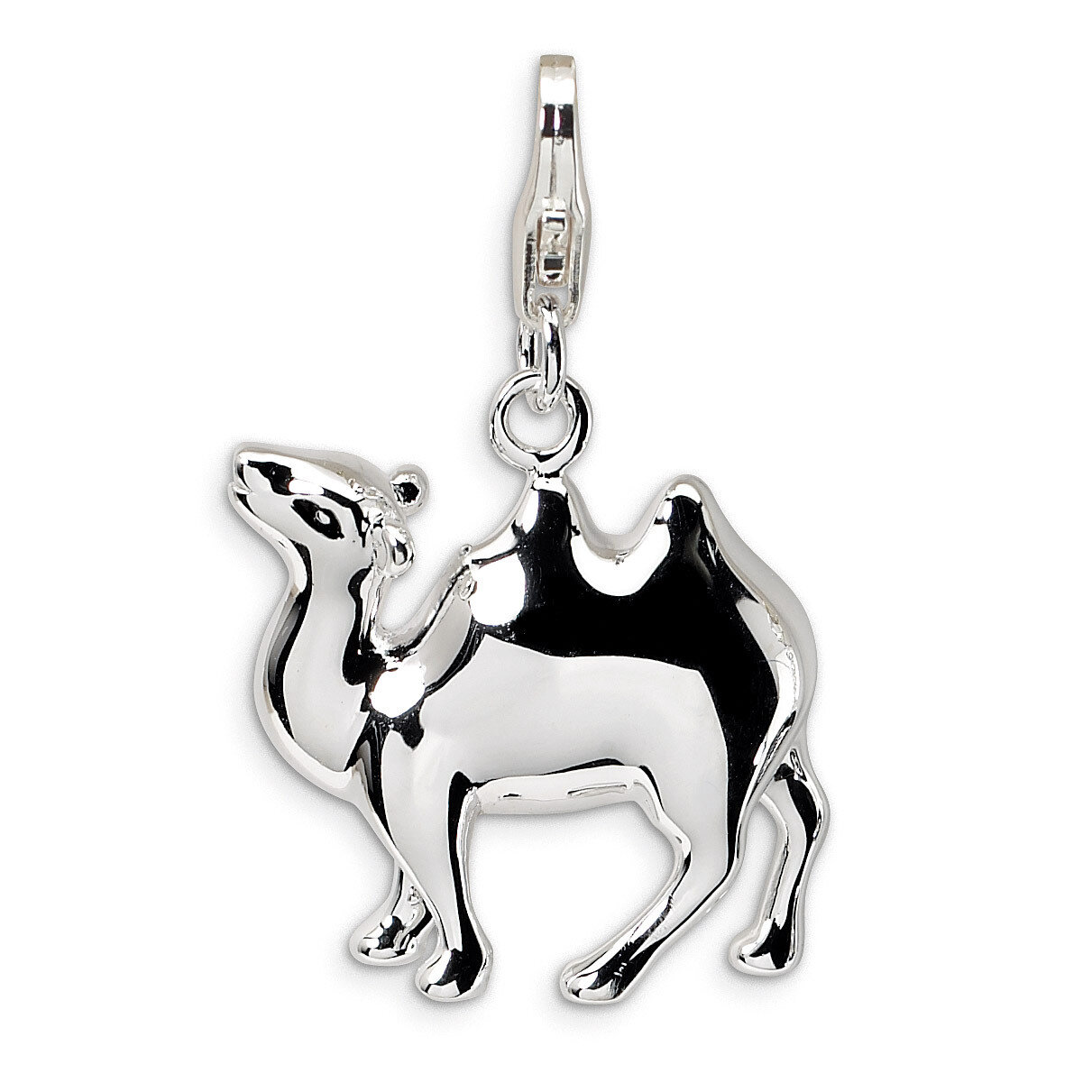 3-D Camel Charm Sterling Silver QCC452