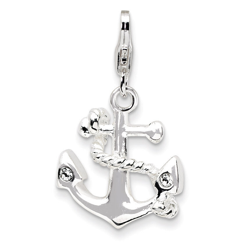 3-D Enameled AnchorCharm Sterling Silver QCC547 by Amore La Vita, MPN: QCC547, 883957335032