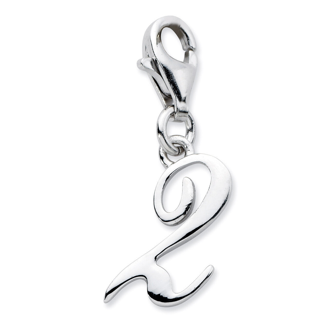 Number 2 Charm Sterling Silver QCC626N2