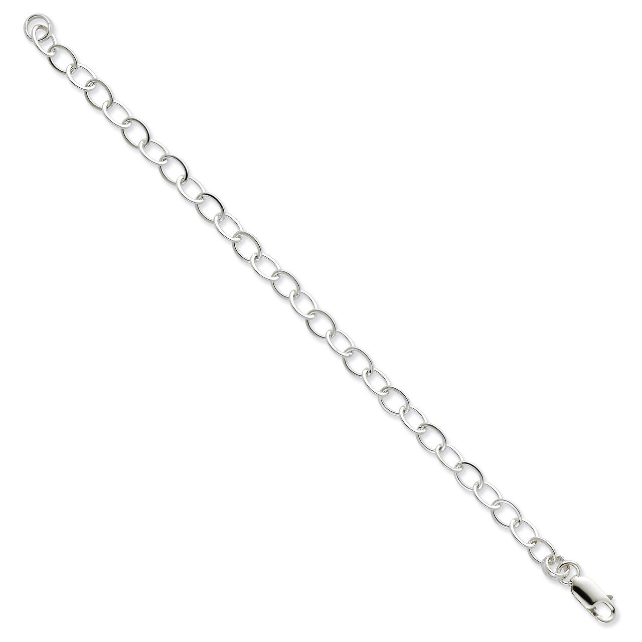 7.5 Inch Fancy Link Bracelet Sterling Silver QH210-7.5